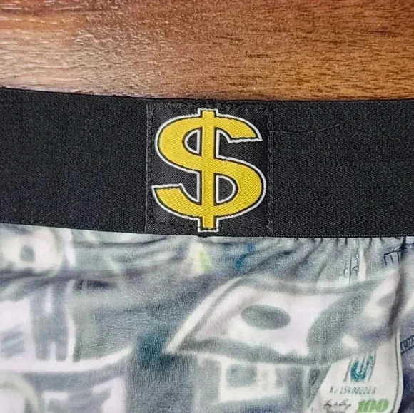 NWT deadstock Crazy Boxer briefs Money Collection XL - Picture 3 of 4